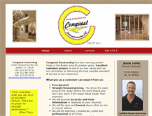 Tablet Screenshot of conquestcontractingaustin.com